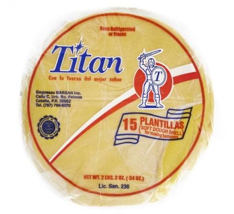 Titan Plantillas Redondas 15 ct