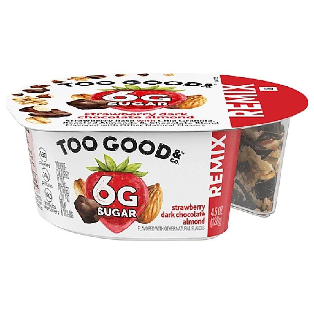 Too Good Remix Strawberry Dark Chocolate Almond 4.5 oz