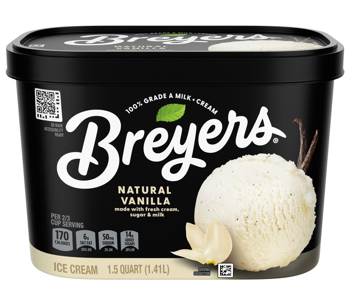 Breyer’s Natural Vanilla Ice Cream 1.5 qt