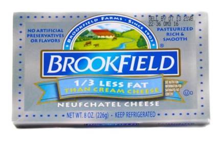 Brookfield Cream Cheese Less Fat 8 oz
