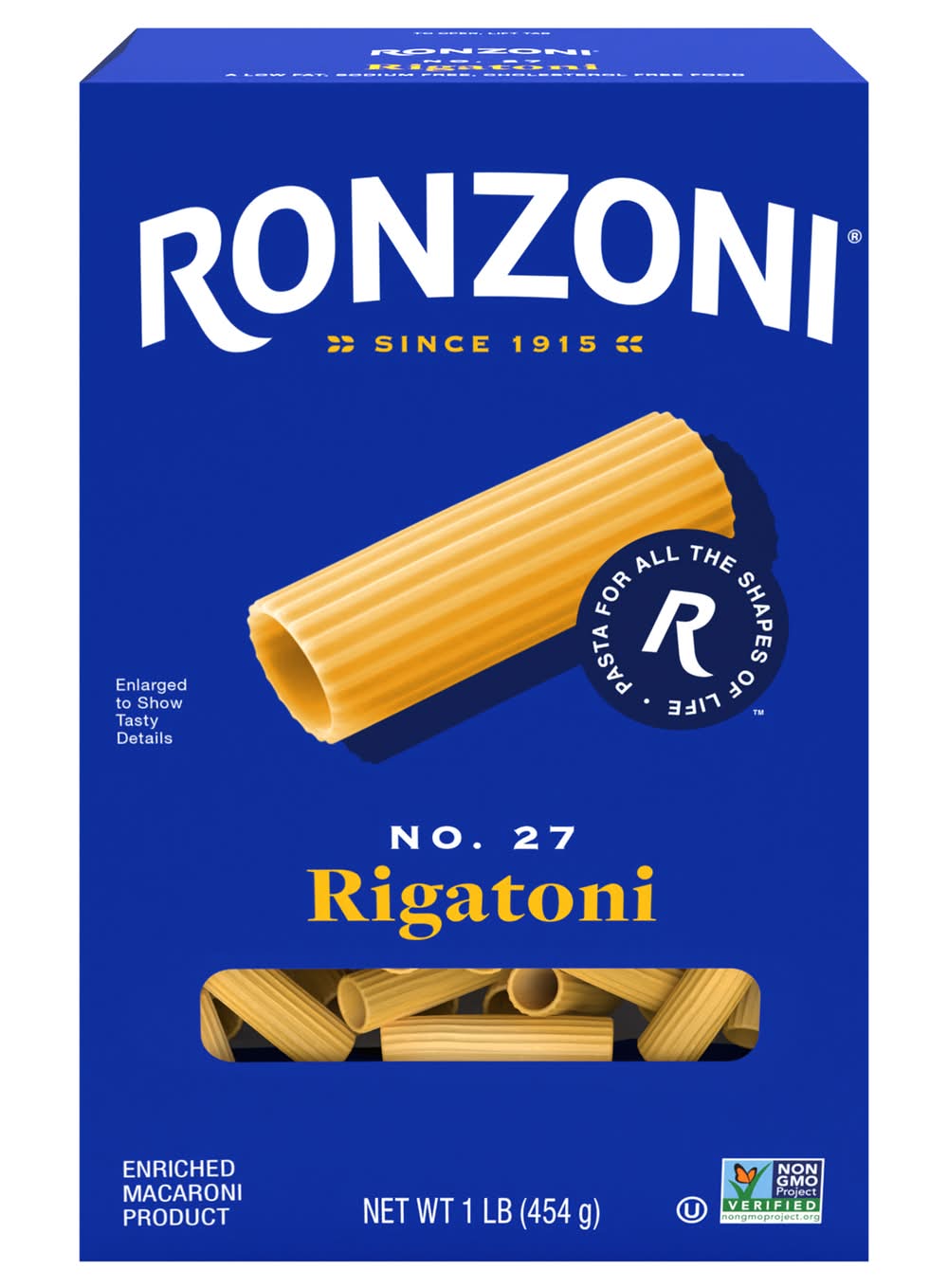 Ronzoni Rigatoni No. 27 16 oz