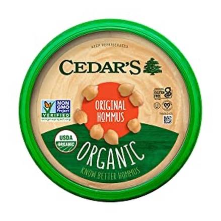 Cedar’s Organic Original Hummus 8 oz