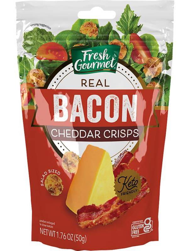 Fresh Gourmet Real Bacon Cheddar Crisps 1.76 oz