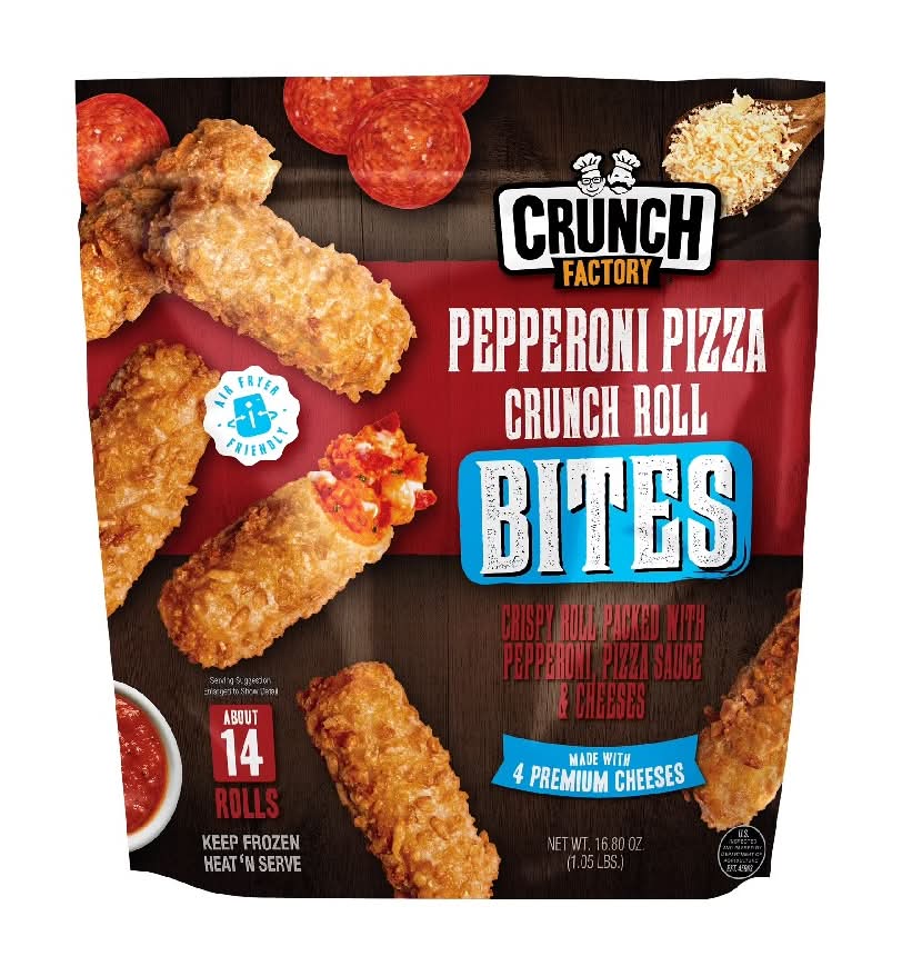 Crunch Factory Pepperoni Pizza Crunch Roll Bites, 16.8 oz