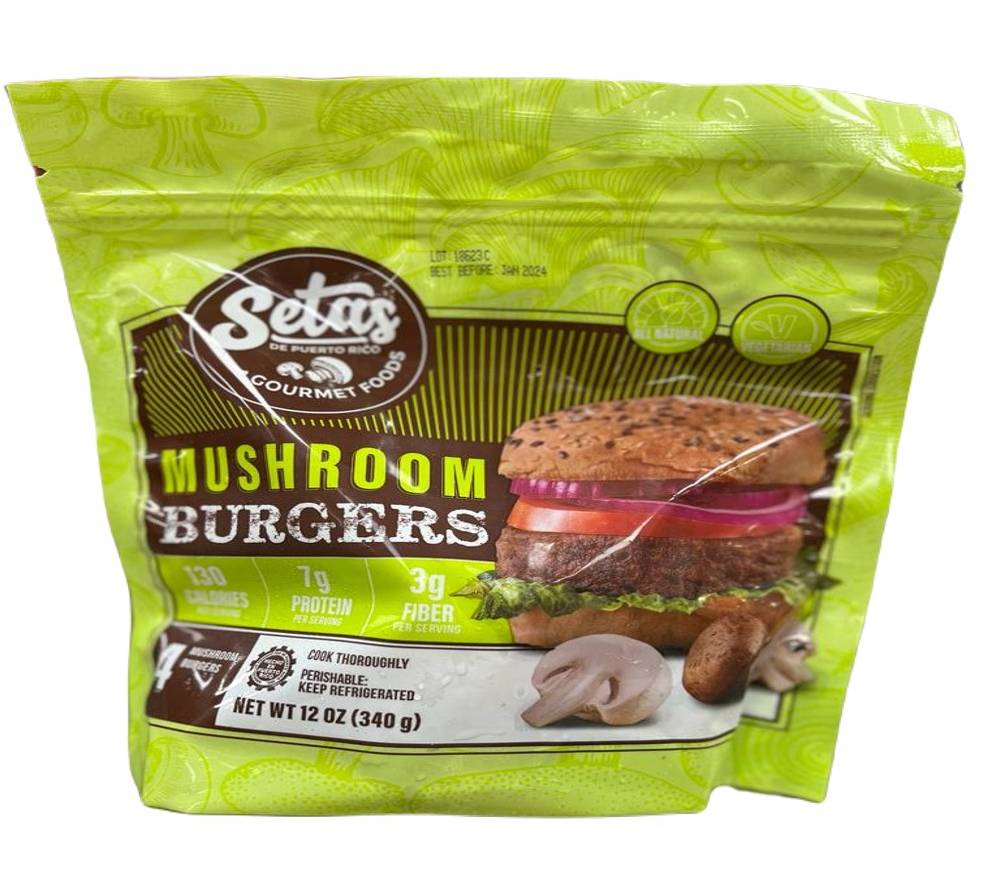 Setas de Puerto Rico Mushroom Burgers 12 oz