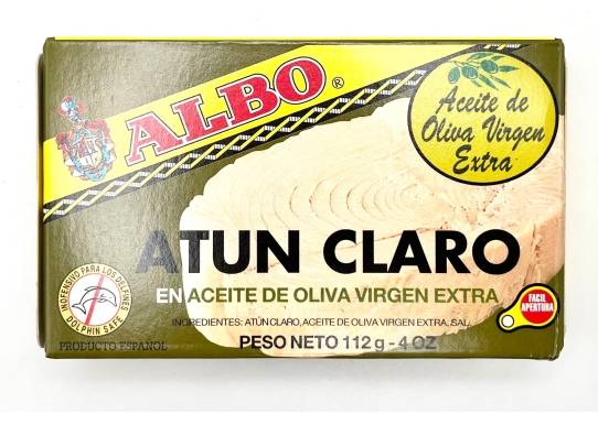 Albo Atún Claro en Aceite de Oliva Extra Virgen 4 oz