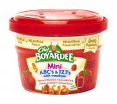 Chef Boyardee Microwave Cups Mini ABCs & 123s 7.5 oz.
