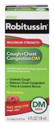 Robitussin Adult Cough + Chest Congestion DM Max 4 oz
