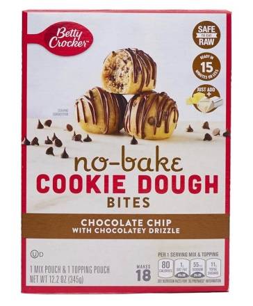 Betty Crocker No-Bake Cookie Dough Bites Chocolate Chip 12.2 oz