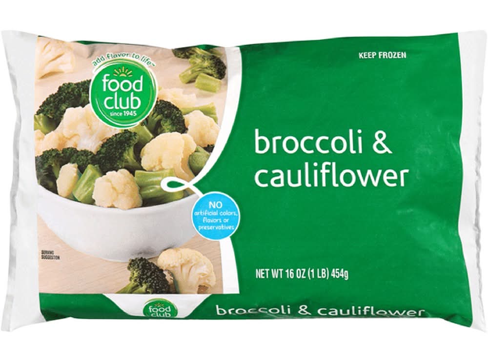 Food Club Broccoli & Cauliflower 16 oz