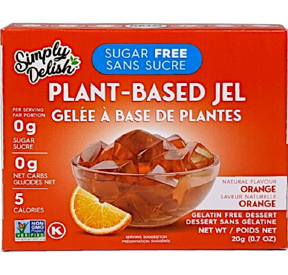 Simply Delish Orange Plant Based Jel Sugar Free 0.7 oz