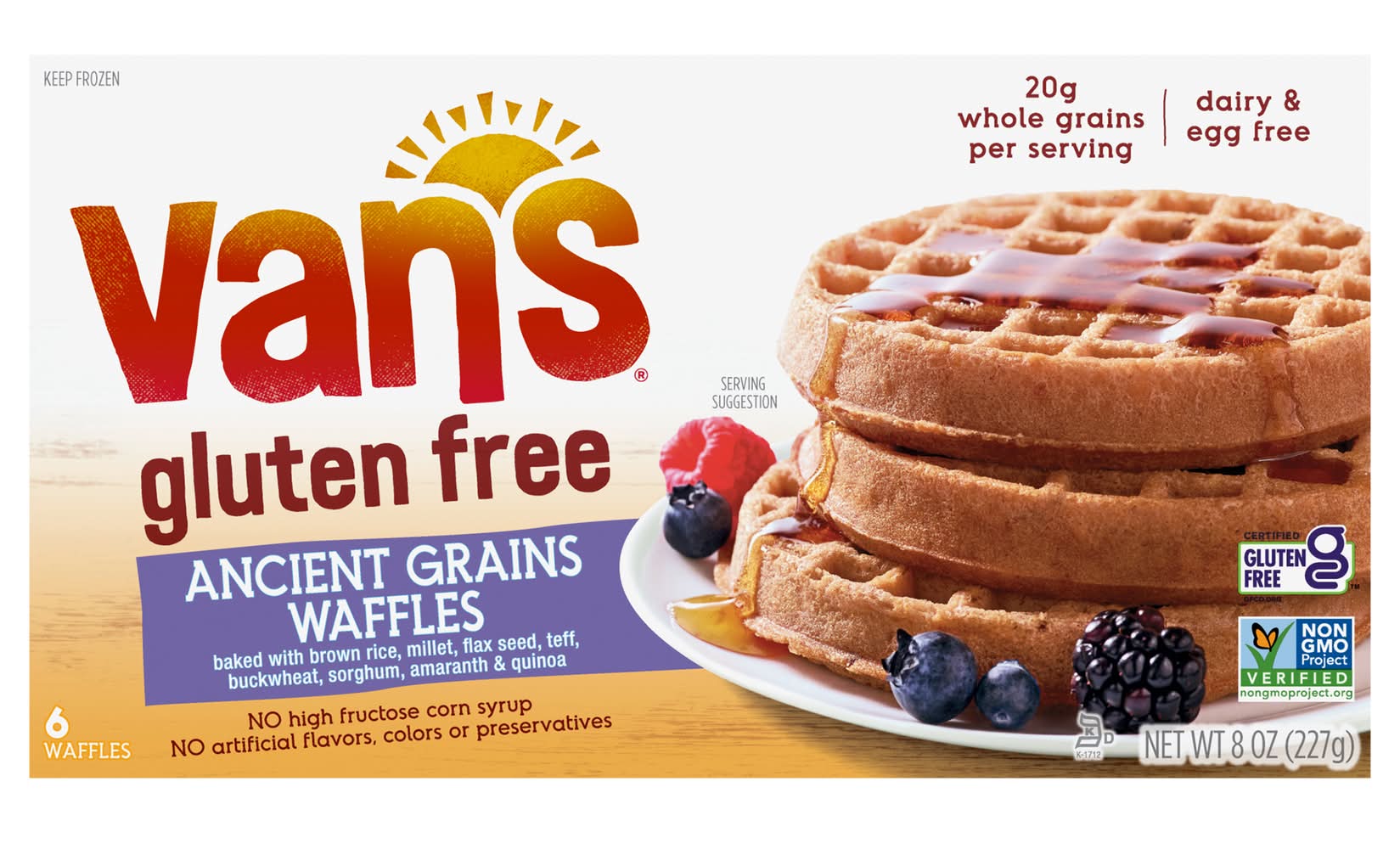 Vans Gluten Free Ancient Grains Waffles, 6 ct