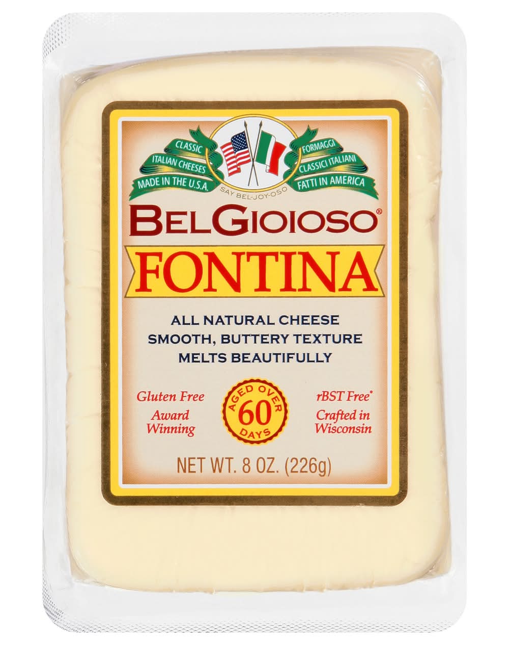 BelGioioso Fontina Block 60 Days 8 oz