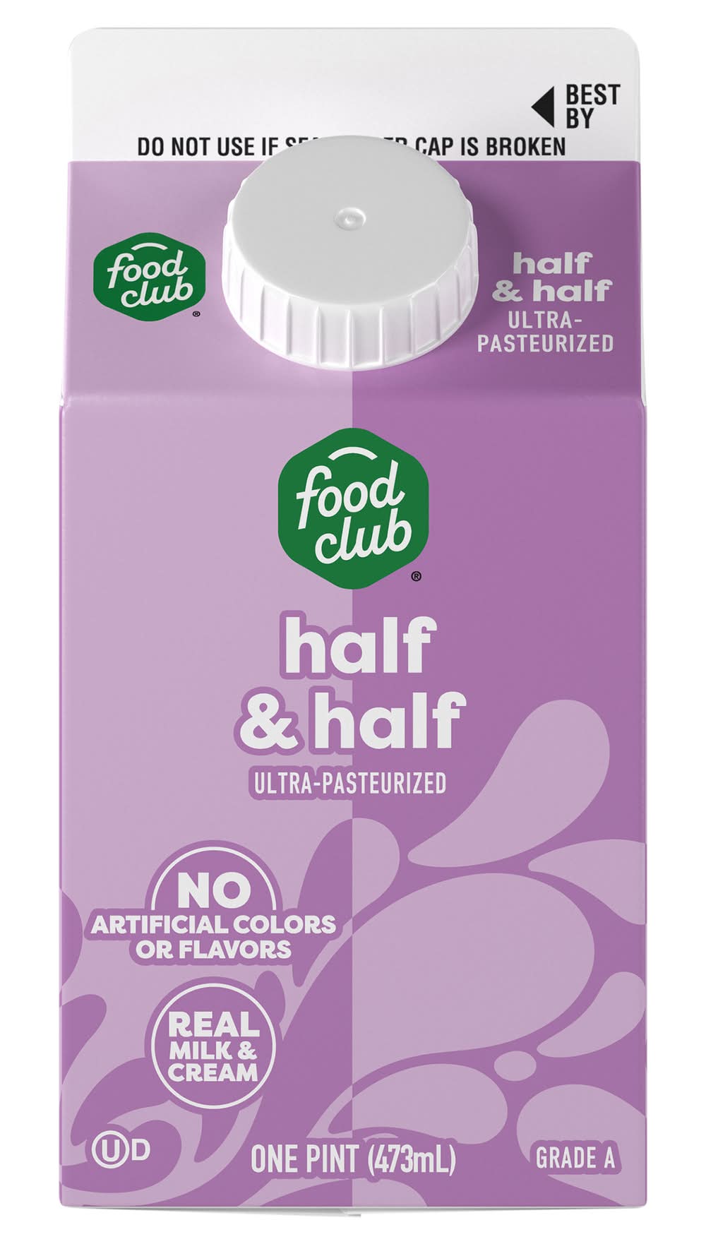 Food Club Half & Half 16 oz