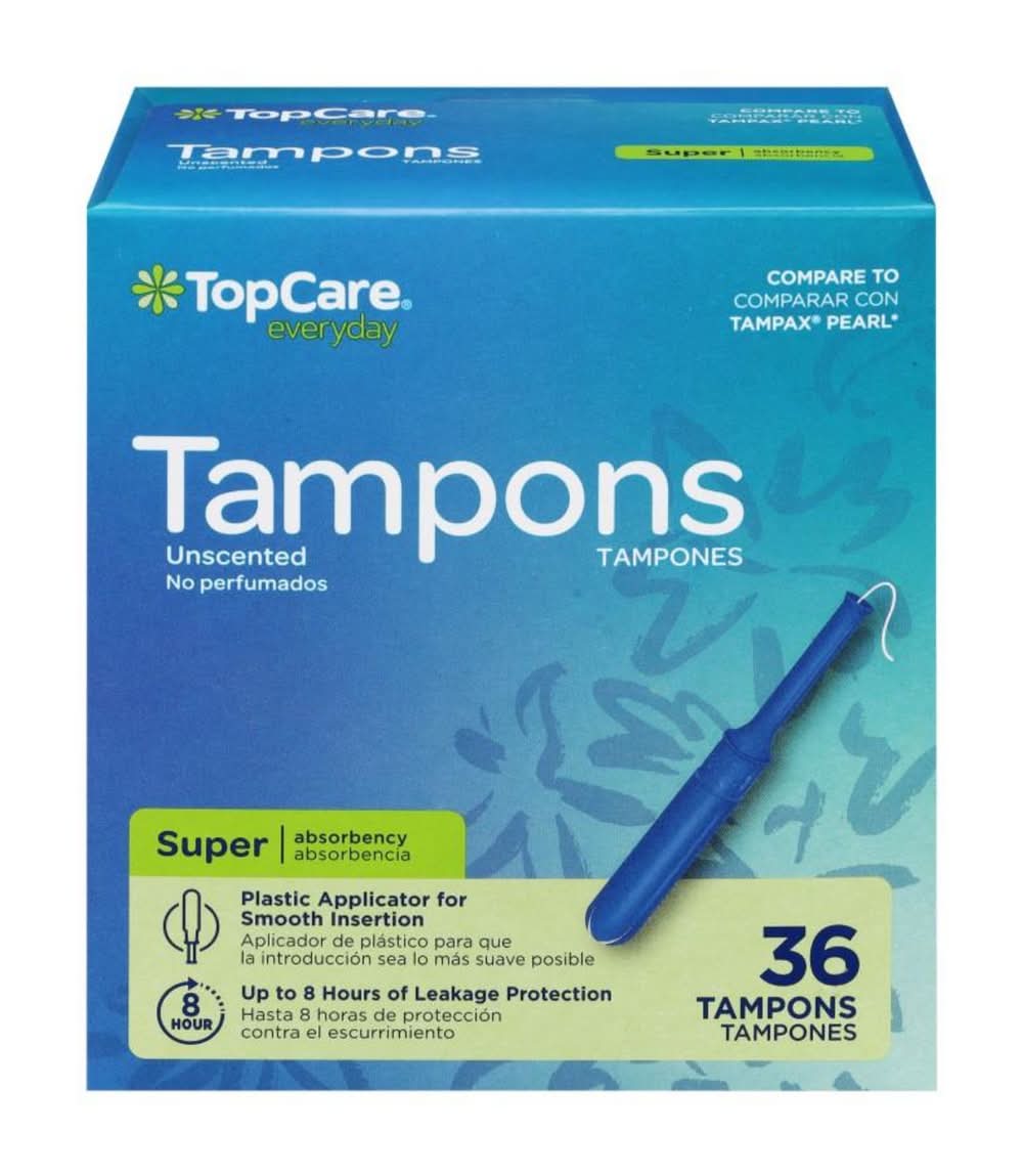 Top Care Tampons Unscented Super 36 ct