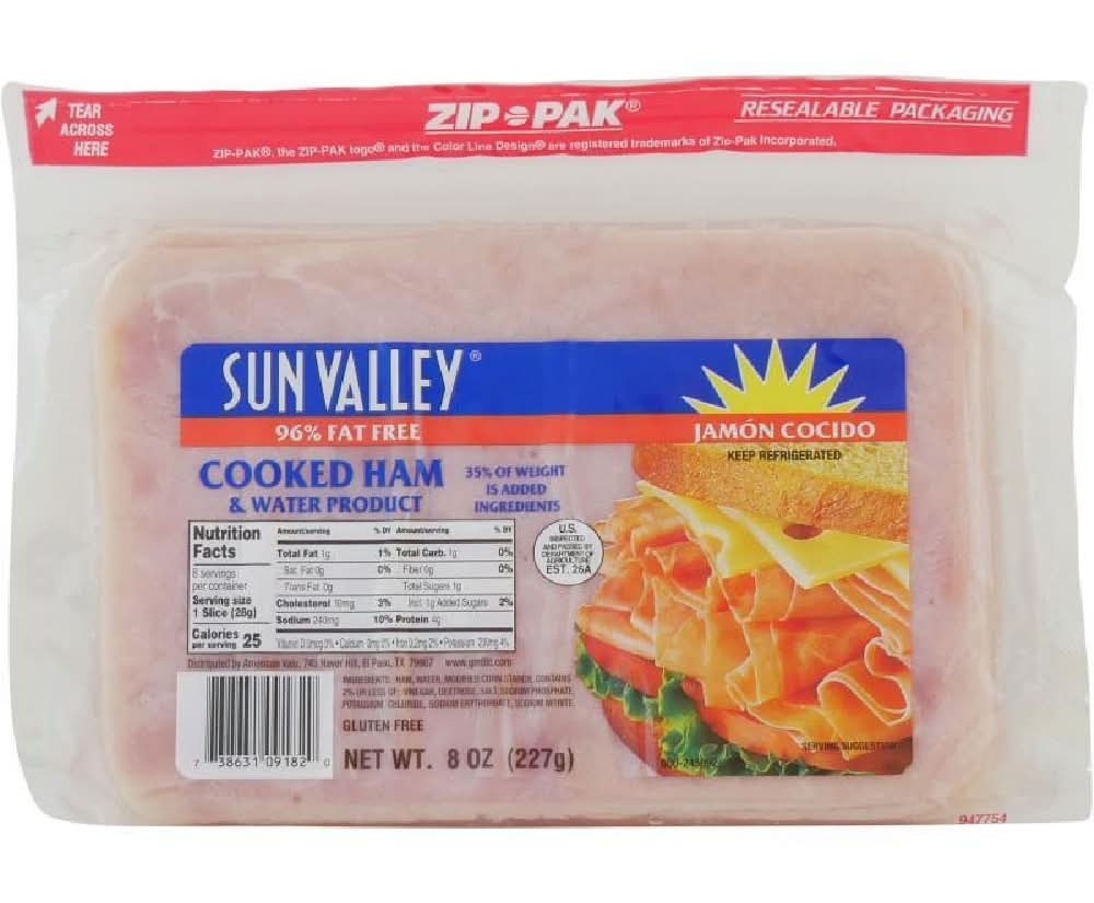 Sun Valley Cooked Ham 8 oz