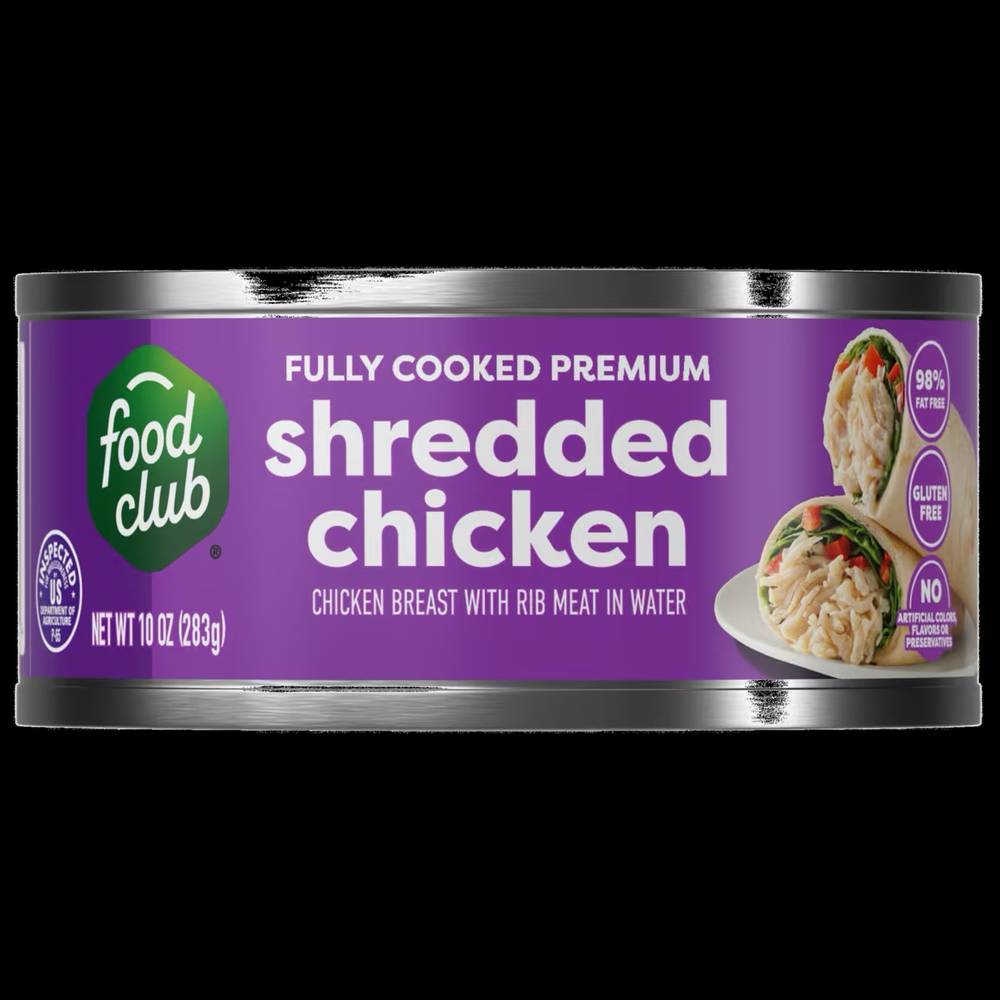 Food Club Shredded Chicken 10 oz