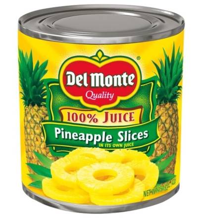 Del Monte Pineapple Slices in 100% Juice 15.5 oz