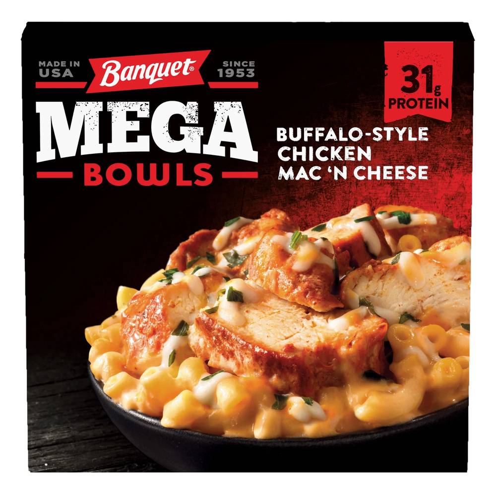 Banquet Mega Bowls Buffalo-Style Chicken Max & Cheese Bowl 14 oz