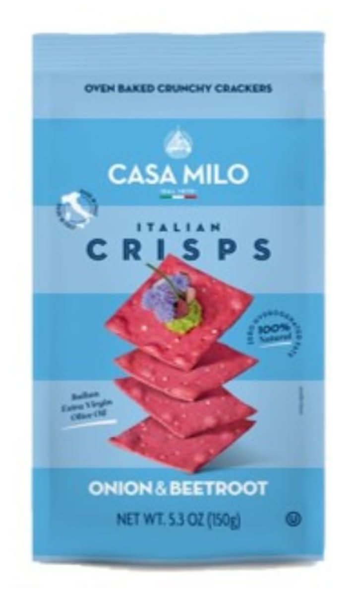 Casa Milo Italian Crisps Onion & Beetroot 5.3 oz