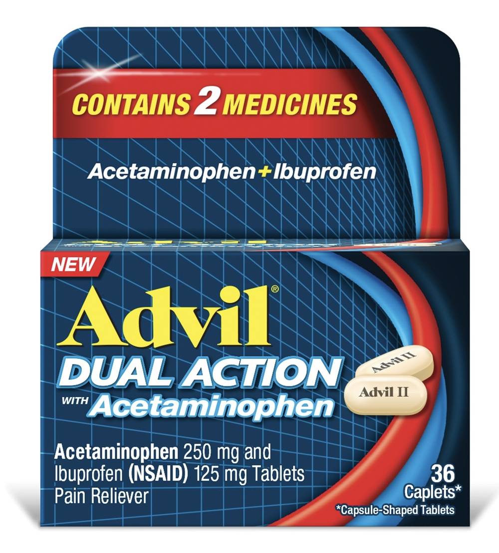Advil Dual Action With Acetaminophen 36 ct