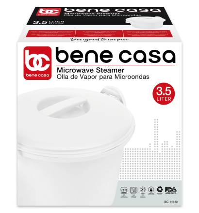 Bene Casa Microwave Steamer / Olla de Vapor para Microondas
