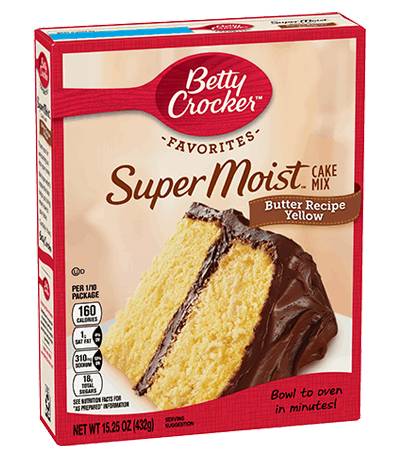 Betty Crocker Super Moist Butter Recipe Yellow Cake Mix 15.25 oz