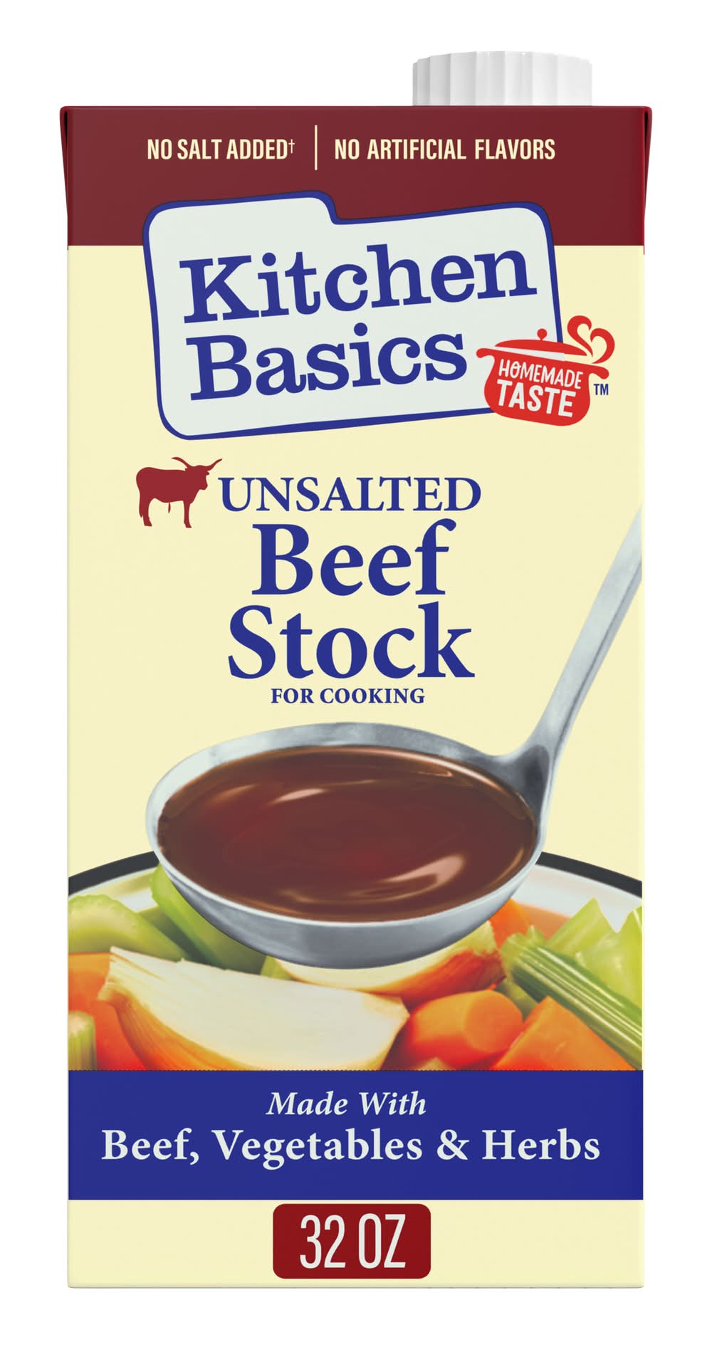 Kitchen Basics Unsalted Beef Stock 32 oz