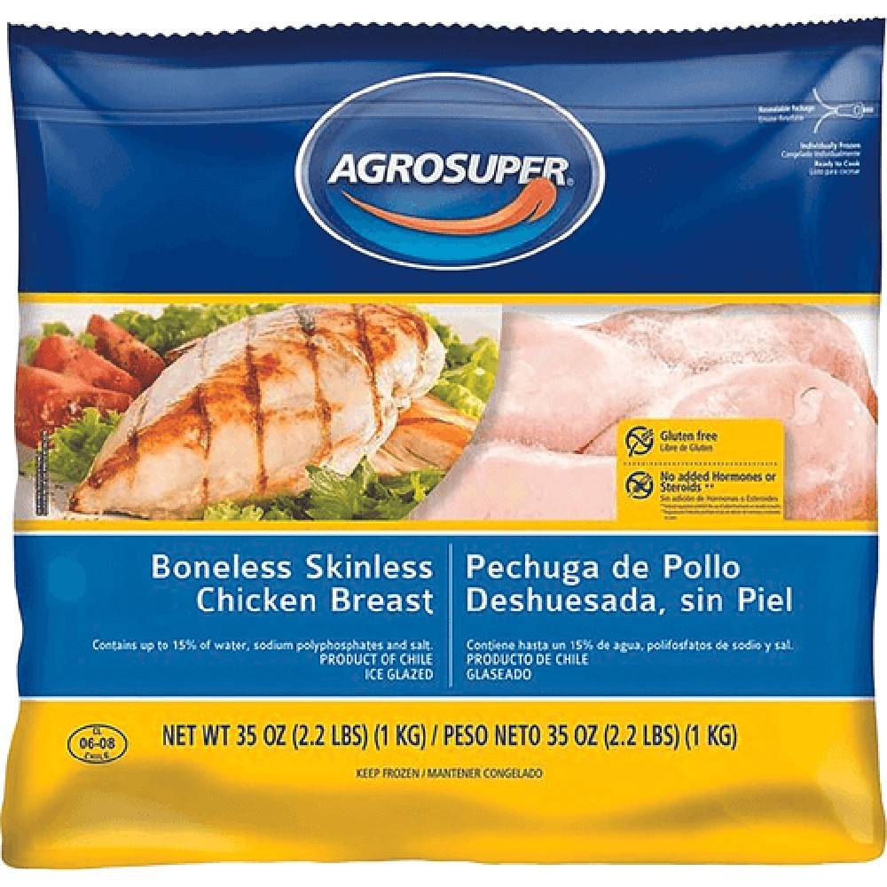AgroSuper Boneless Chicken Breasts 2.2 lbs