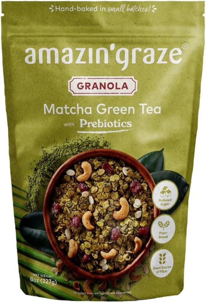 Amazin’ Graze Matcha Green Tea Granola 8 oz