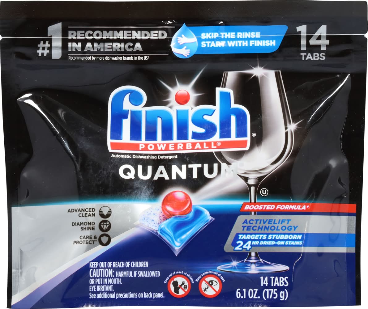 Finish Quantum Powerball Dishwasher Pods 14 ct