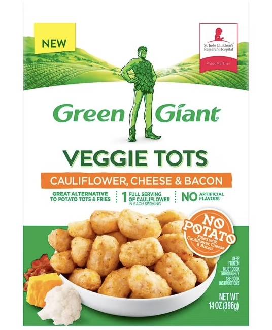 Green Giant Veggie Tots Cauliflower Cheese & Bacon 14 oz