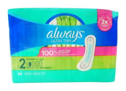 Always Ultra Thin Long Super Size 2 24 ct