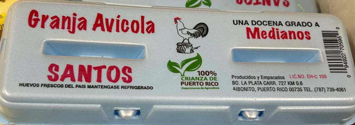 Granja Avicola Santos Huevos Medianos 12 ct