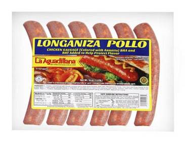 La Aguadillana Longaniza de Pollo 16 oz