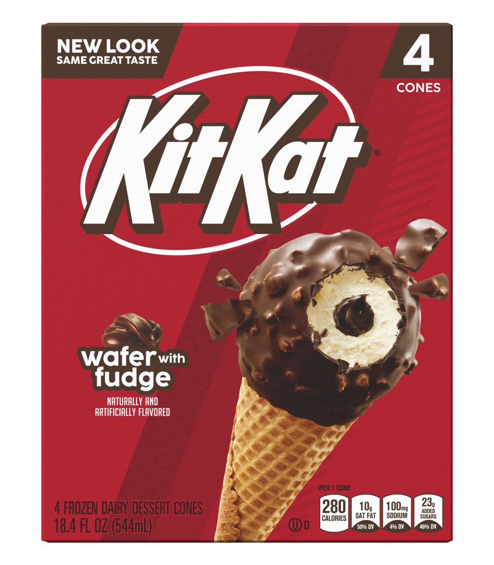 Nestle Kit Kat Cone Wafer with Fudge 4 ct