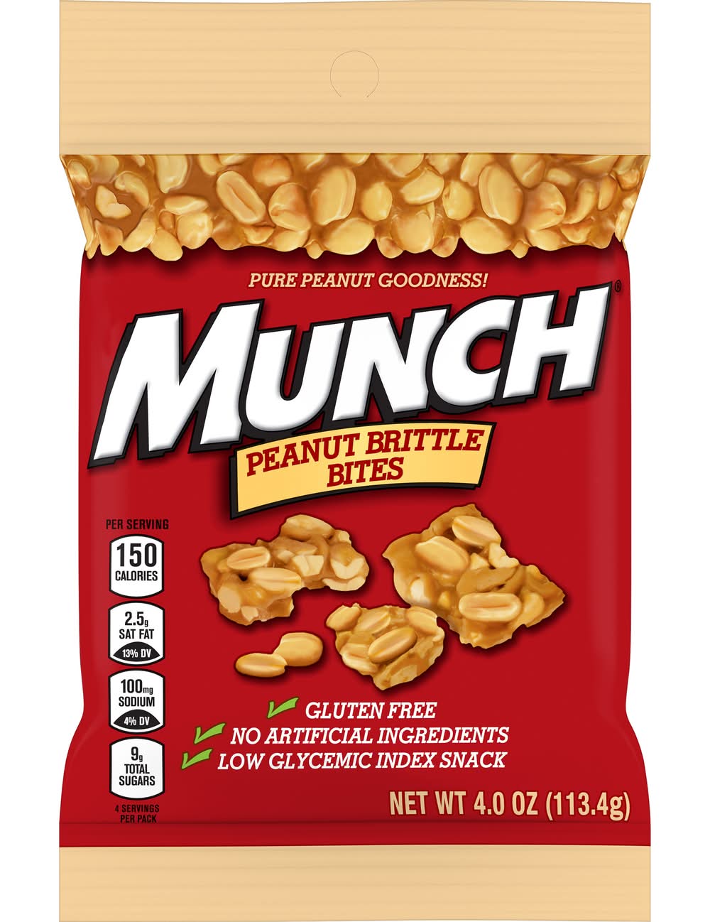 Munch Peanut Brittle Bites 4 oz