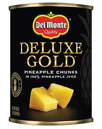 Del Monte Deluxe Gold Pineapple Chunks 20 oz