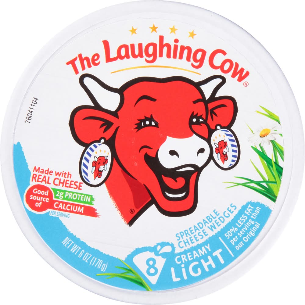 Laughing Cow Light Spreadable Cheese Wedges 6 oz