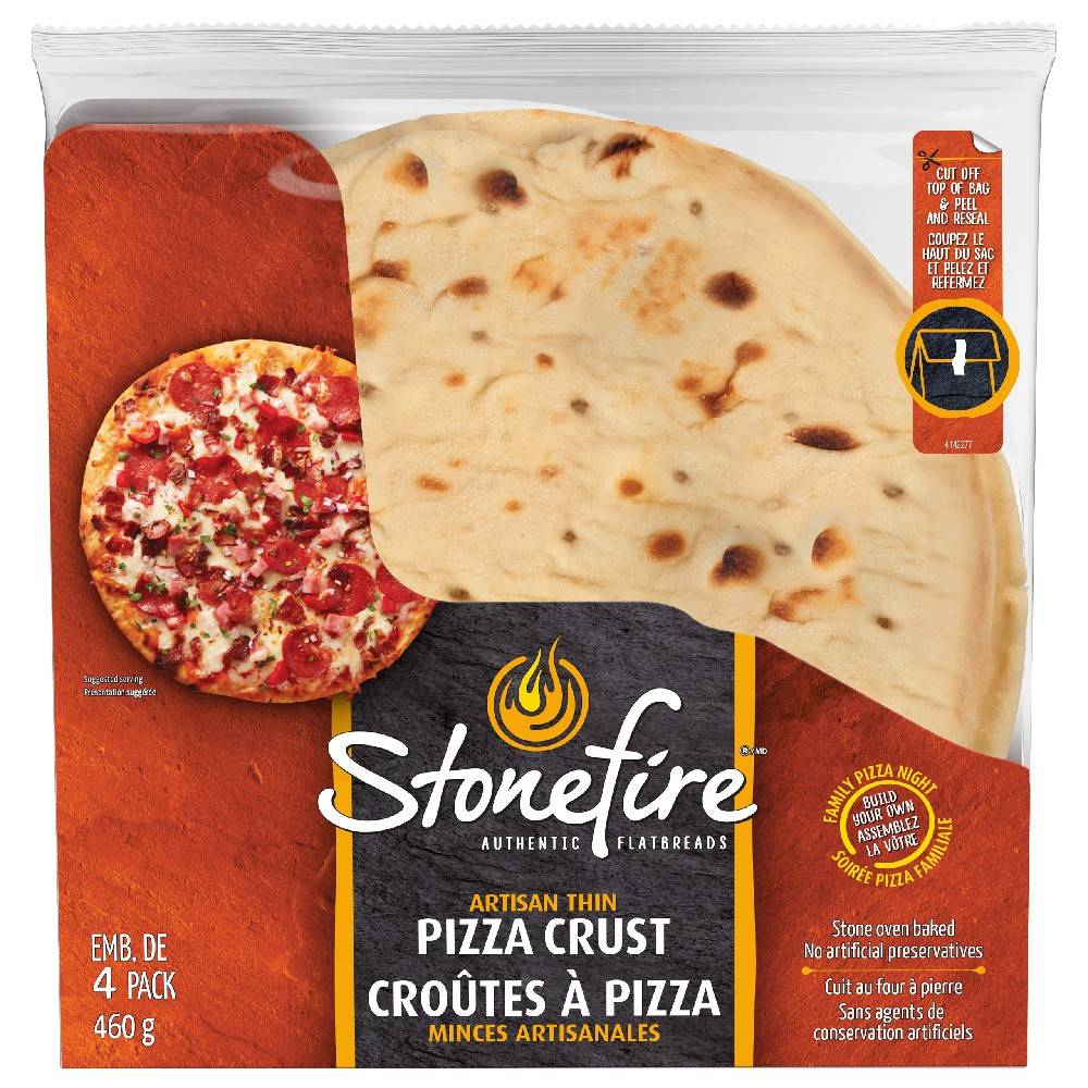 Stonefire Naan Artisan Thin Pizza Crusts 4 ct
