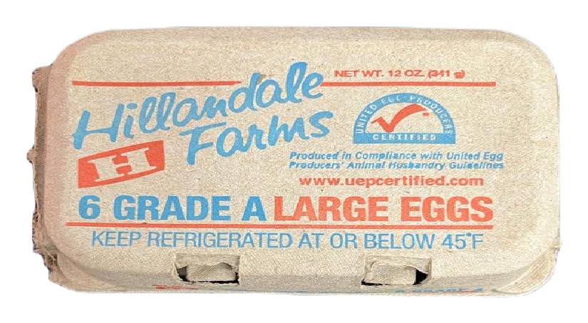 Hillandale Farms Large White Eggs 6 ct
