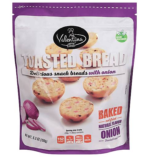 Valentina Toasted Bread with Onion 5.3 oz