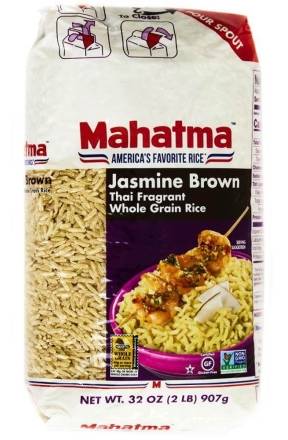 Mahatma Jasmine Brown Thai Fragrant Whole Grain Rice 2 lbs