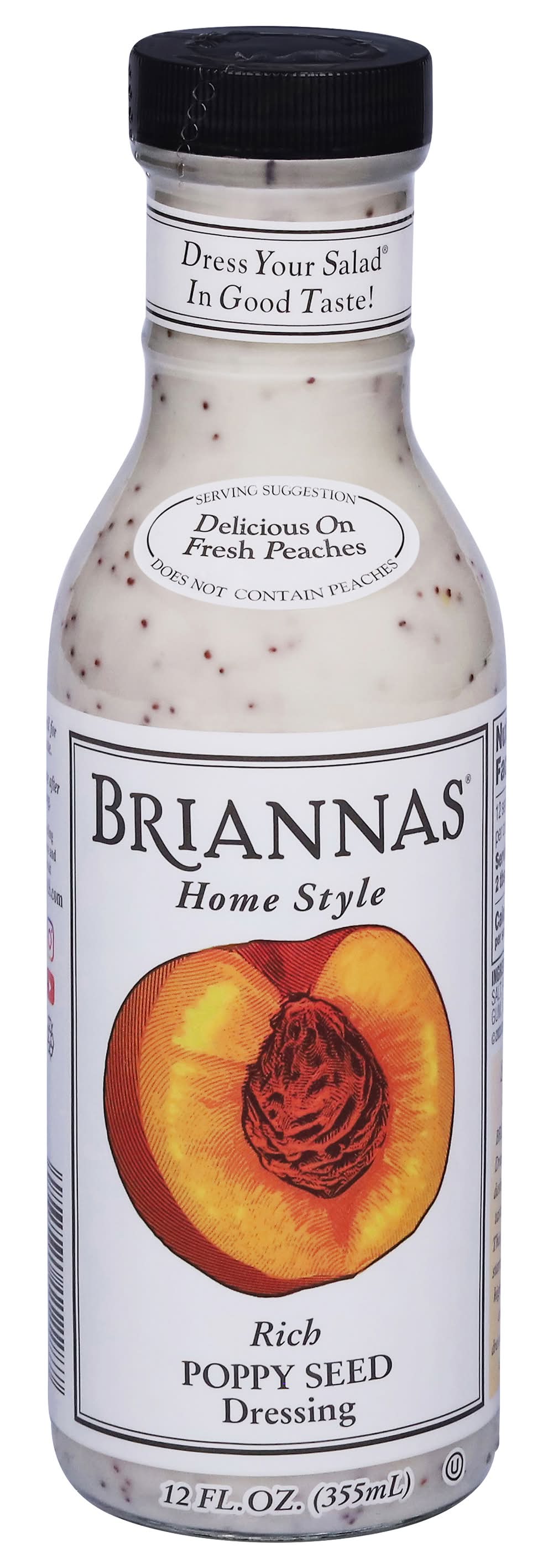 Brianna’s Rich Poppyseed Dressing 12 oz.