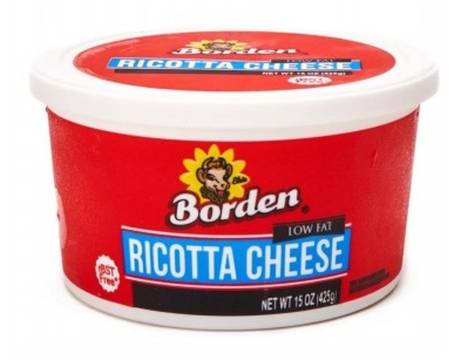 Borden Low Fat Ricotta Cheese 15 oz