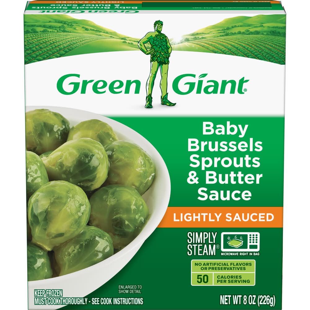 Green Giant Baby Brussels Sprouts & Butter Lightly Sauced 8 oz