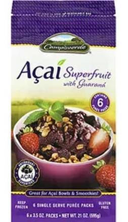 Campoverde Acai Superfruit with Guaraná 21 oz