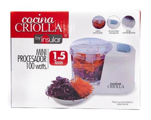 Cocina Criolla Mini 100W Food Processor