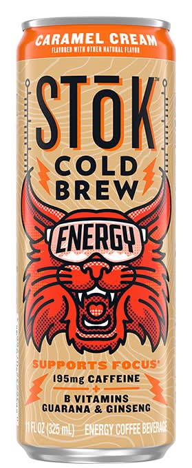 Stok Cold Brew Coffee Energy Caramel Cream 11 oz
