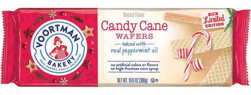 Voortman Bakery Candy Cane Wafers 10.6 oz